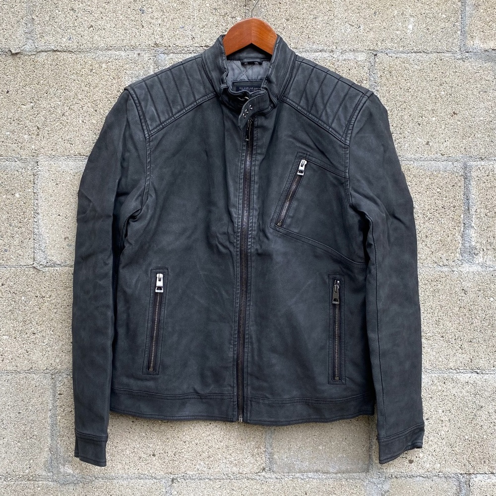 Guess Motorcycle Black Jacket  - Faux Leather - Large